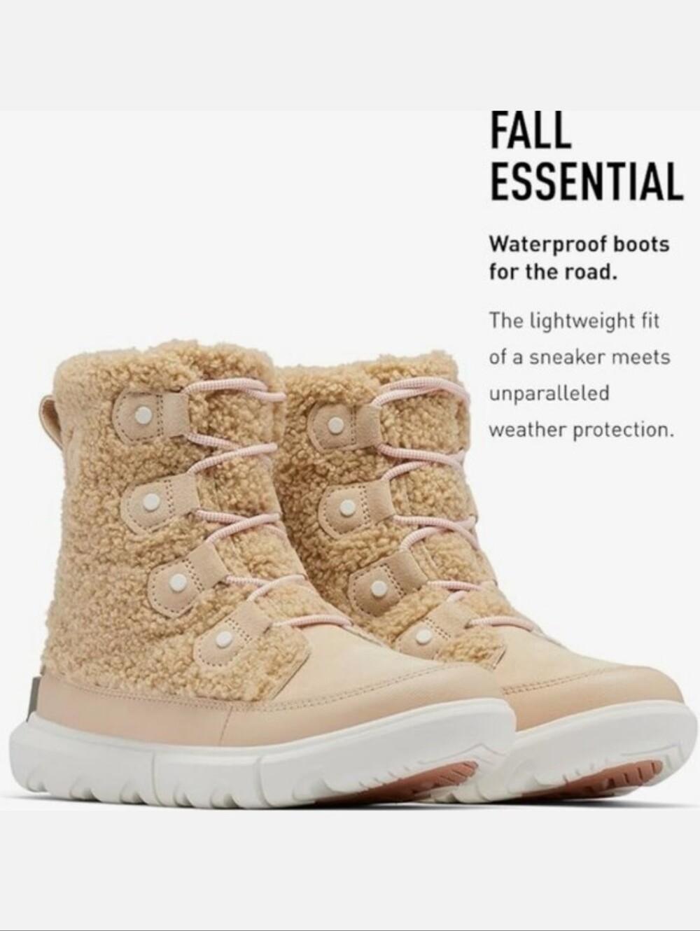 Sorel Women's Explorer II Joan Boot Sherpa Waterproof Size 7